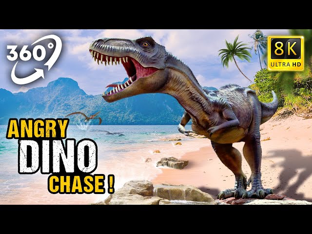 VR 360 | Angry Dino chase in Dinosaur Island ( Virtual Reality video ) | #9