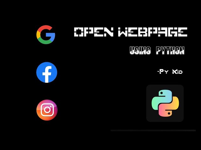 python tutorial🐍||open website through python || webbrowser||in tamil