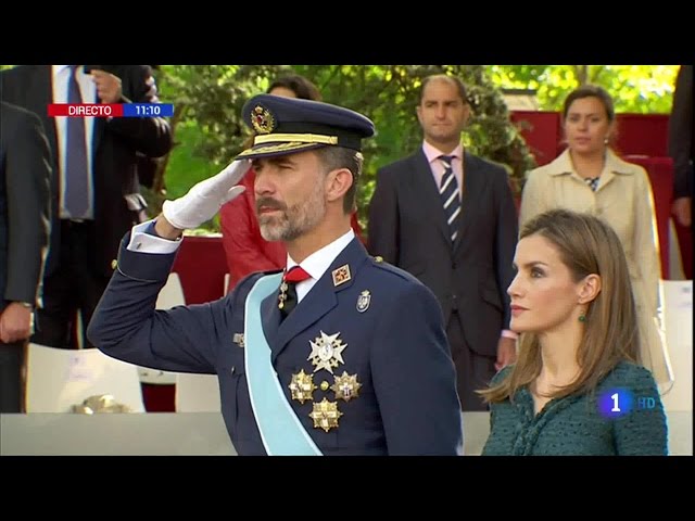 HIMNO NACIONAL DE ESPAÑA 2014 REY FELIPE VI