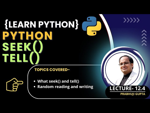 Master Python File Handling with seek() and tell() Functions!