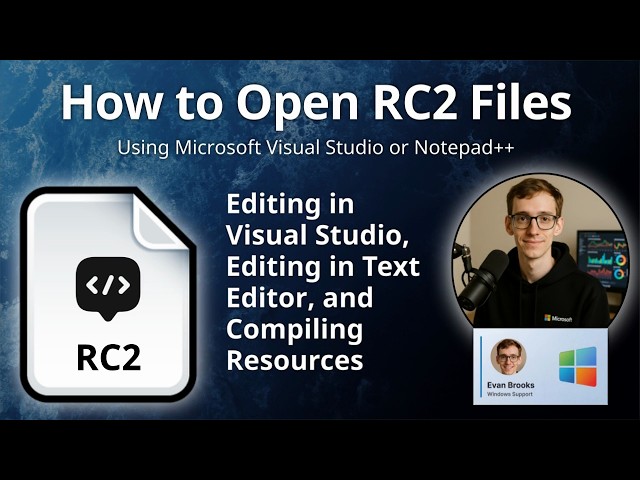 How to Open RC2 Files (Visual Studio Resources)