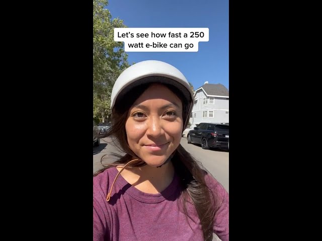 250W electric bike speed test