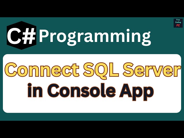 How to Connect Sql Server DataBase Using C#