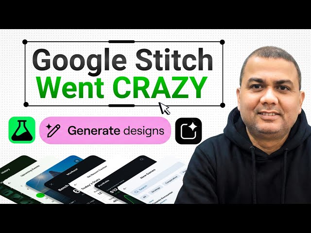 Google Stitch Tutorial: Create Apps & UI Designs for FREE with AI | 418