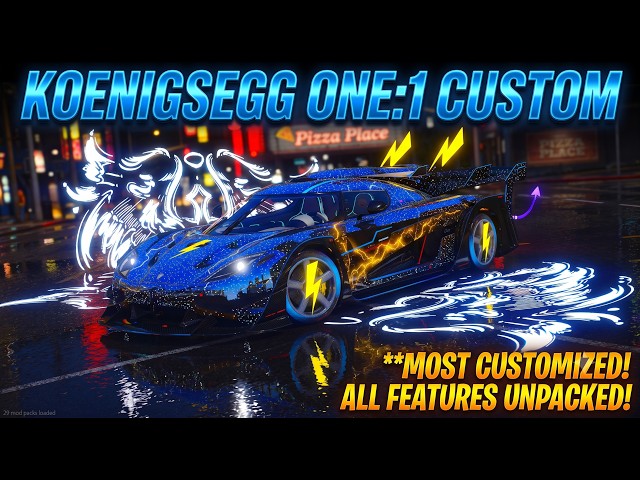 Koeniesegg One1 Custom | Flying Vehicle | #gta5 #gta5mods #fivem #fivemrp #ragemp #fivemmods