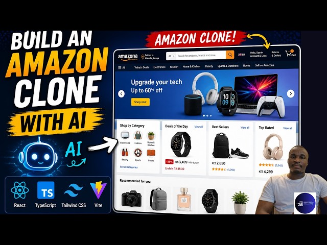 Build an Amazon Clone with AI — React, TypeScript, Tailwind CSS & Vite