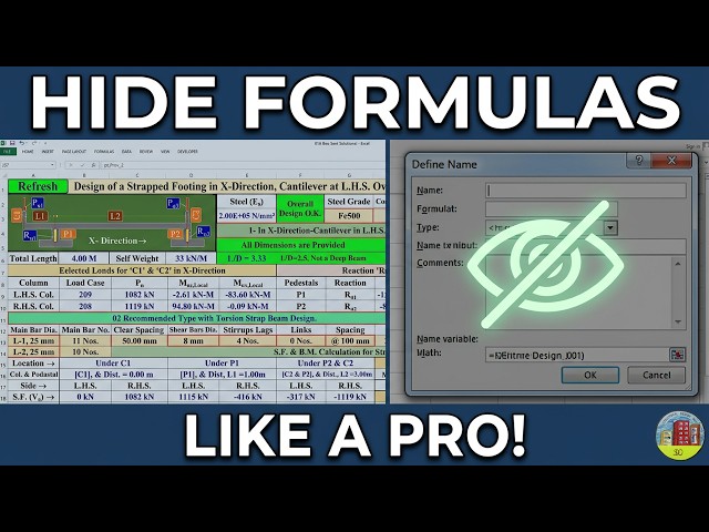 ✨ Hide Your Excel Formulas Like a Pro! (Name Manager Trick) ✨