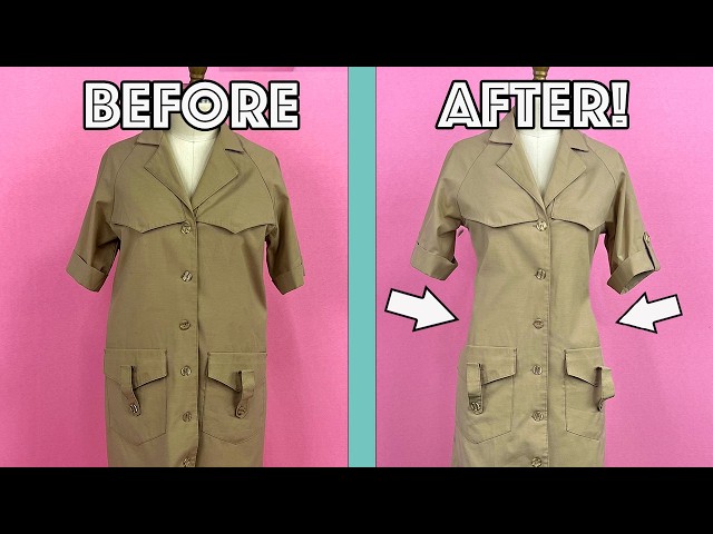 How To Take In Any Dress With Sleeves To Fit You Perfectly!