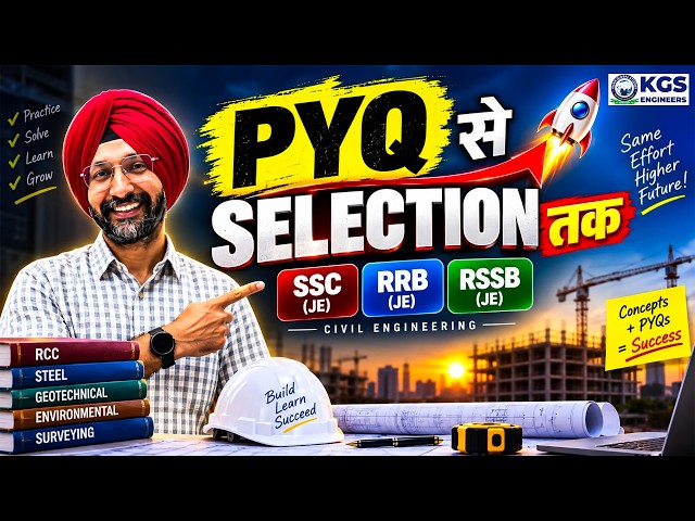 Practice, Solve, Learn, Grow: Civil Engineering PYQ Special Session for JE Exams | by Chadha Sir