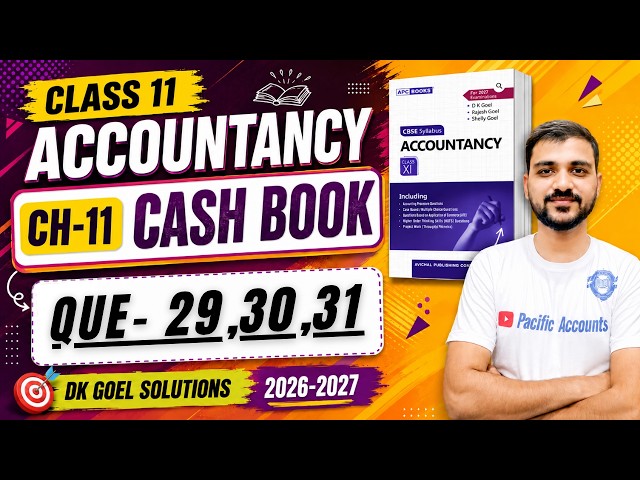 PETTY CASH BOOK CLASS 11 | CH-11 ACCOUNTS | Q-29 | Q-30 | Q-31 DK GOEL | ADDITIONAL QUESTIONS