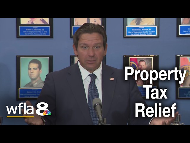 DeSantis addresses Florida property tax reduction concerns for homeowners