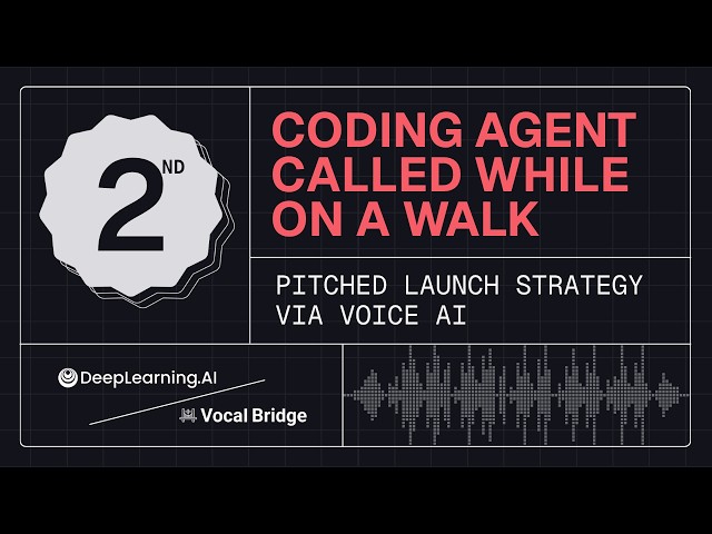 2nd Place Winner: Coding Agent Calls Developer to Pitch Launch Strategy