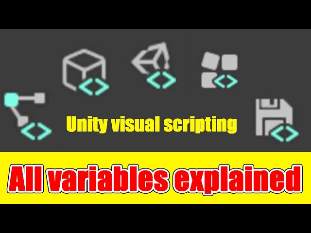 Unity Visual Scripting variables explained in under 2 minutes
