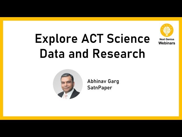 ACT Science - Data and Research
