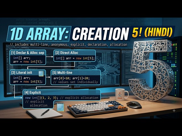 Array in Java Complete Guide | 1D Array Declare Karne Ke 5 Tarike! 💻