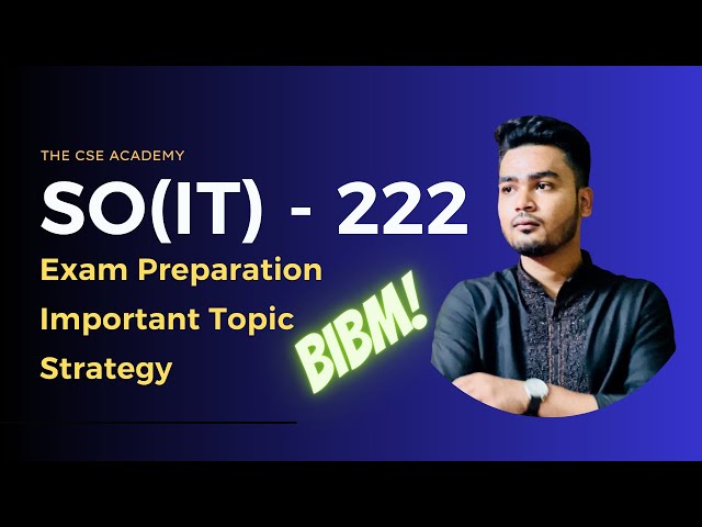Senior Officer (IT) Job Preparation 2023 | Important Topic & Strategy | BIBM