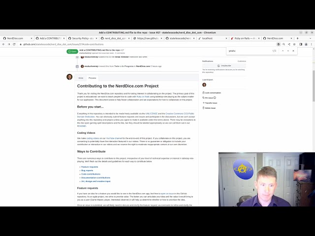 Add a CONTRIBUTING.md File to the Project to Help with Collaboration
