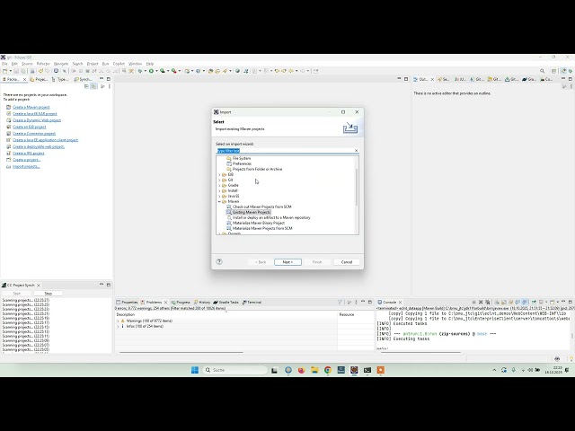 RapidApp Tutorial 20 - Java coding in the project - Importing the project