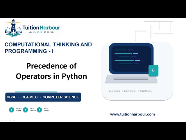 Precedence of Operators in Python | CBSE Class 11 Computer Science