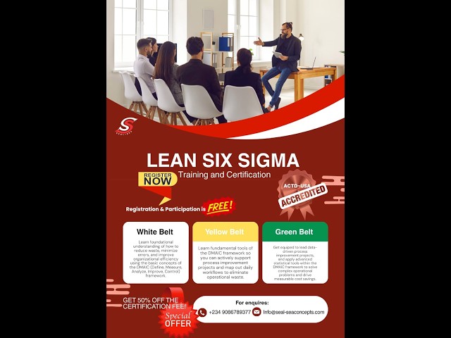 Class 2 - Lean Six Sigma (White Belt) Training - B3Y26