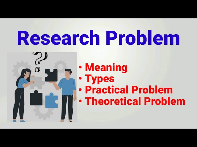 What is research problem | types of research problem | practical problem | theoretical problem