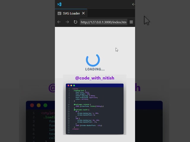 Loading spinner html css #html #css #htmlcss #web #website #frontendcourse #coding #procoder