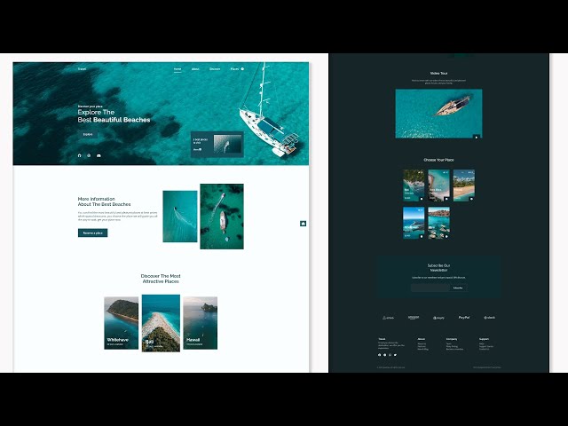 Travel & Tour Website Development In Html Css Js Code From Scratch