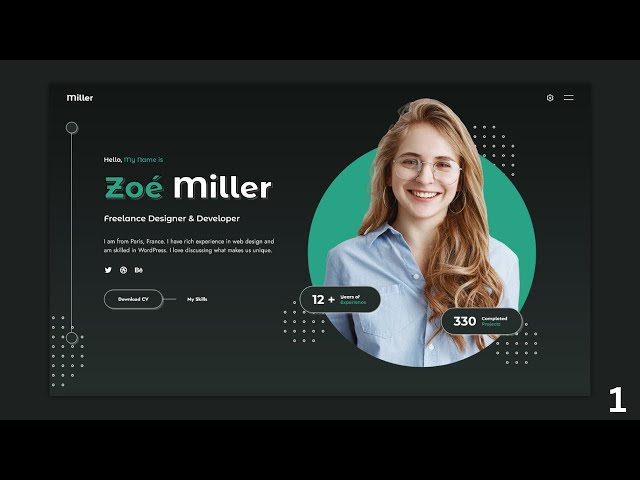 Modern Personal Portfolio Website using HTML CSS and JavaScript | How to Make a Portfolio Website