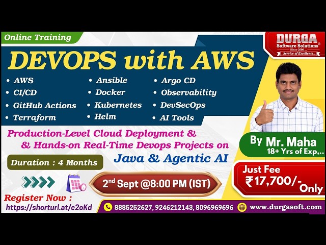DEVOPS with AWS Online Training @ DURGASOFT