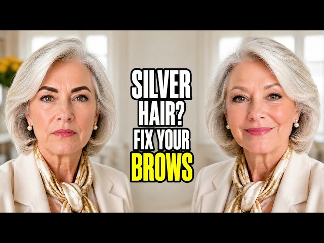 Your Eyebrows After 60 (What Has to Change Once Your Hair Goes Silver)