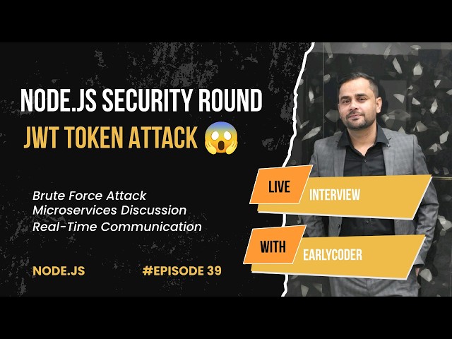 3 Years Full Stack Engineer Round 1 Interview | JWT, CORS, Rate Limiter & API Security Questions