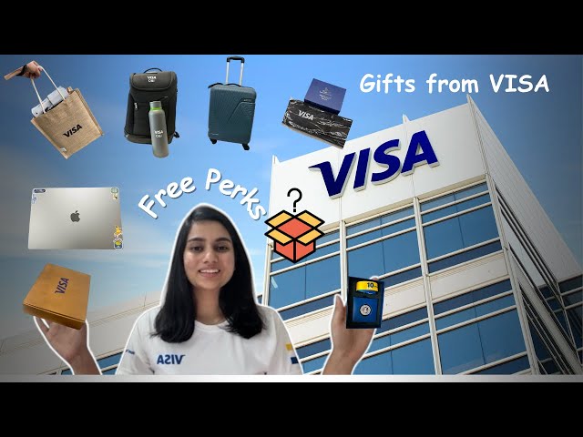 What do you get while onboarding at VISA ? Gadgets from VISA | Perks of working at VISA