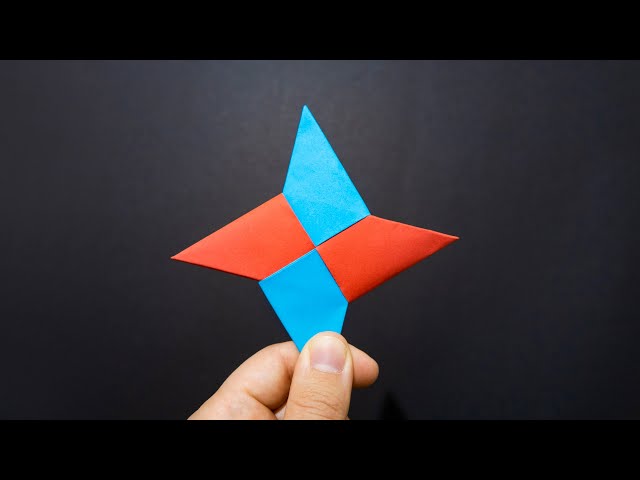 Paper Ninja Stars - Moving paper toys - Kids Craft - Paper Art - DIY - Origami - Happy Craftsman