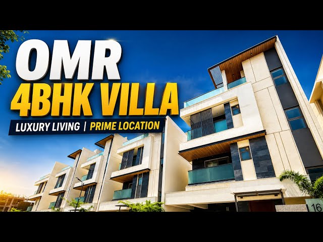 OMR Navallur 4BHK Villa Sale - Luxury Gated Community with Lifts | Prime Locations