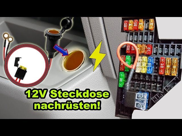 12V STECKDOSE IM FAHRZEUG NACHRÜSTEN! | TUTORIAL | FACTOREM