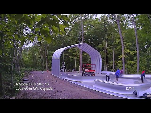 DIY Steel Building Assembly | 30x50x18 A-Model Timelapse | Future Buildings