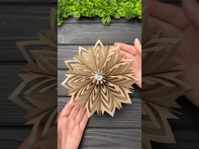 Easy Paper Roll Snowflake ❄️