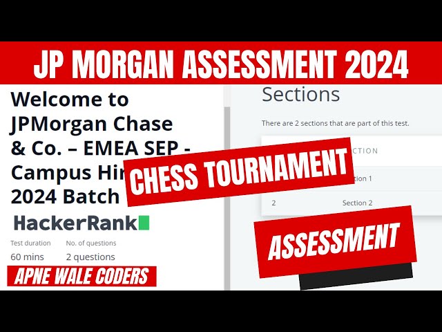 JP Morgan Coding Assessment 2024: Solving the Chess Tournament Problem for JP Morgan Assessment