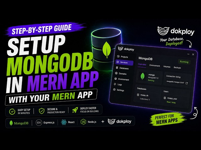 How To Setup MongoDB In Dokploy For MERN Apps