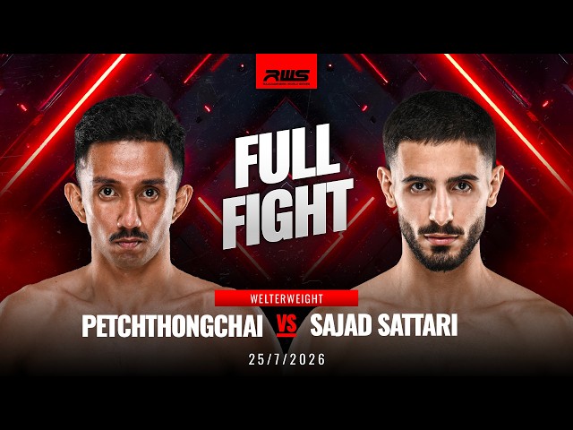 Full Fight l Petchthongchai vs Sajad Sattari l เพชรธงชัย vs ซาจ๊าด ซัตตารี่ l RWS