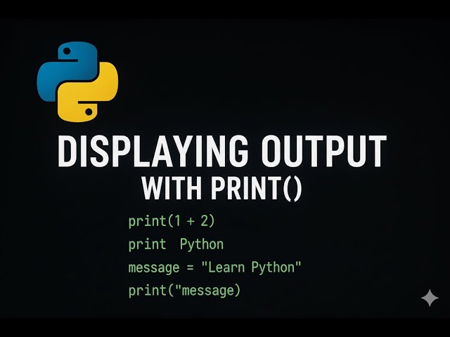 displaying output in python