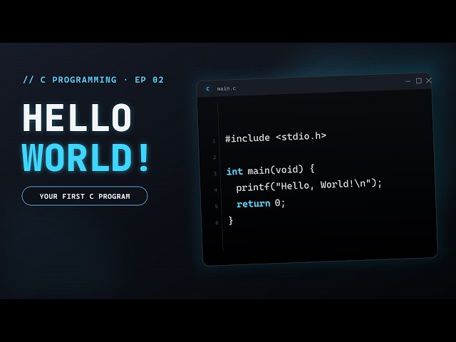Write Your First C Program (C Programming #2)