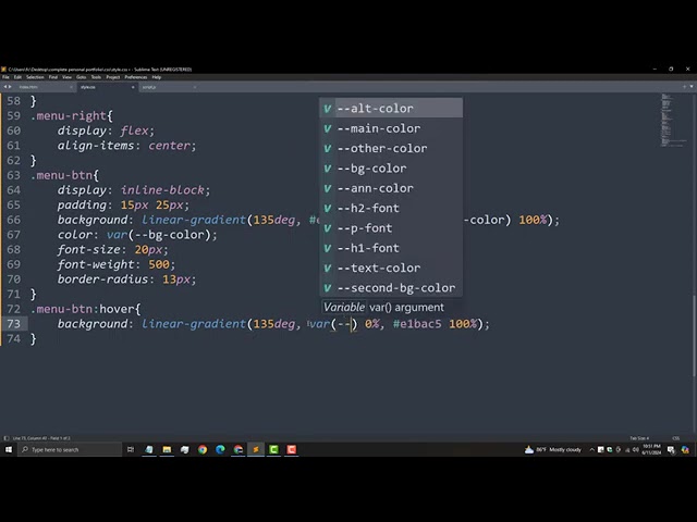 Build a Complete Personal Portfolio Website using HTML CSS JavaScript  step by step#html5#animation