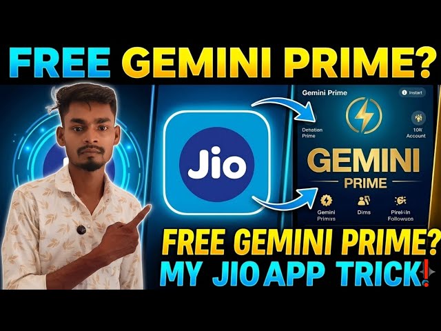 Google Gimini My Jio Se Kaise Prime Le Free Main? Gemini Free Upgrade Kaise Kare? Step-by-Step Hindi