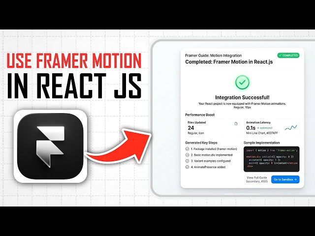 How to Use Framer Motion in React Js (Full Guide)
