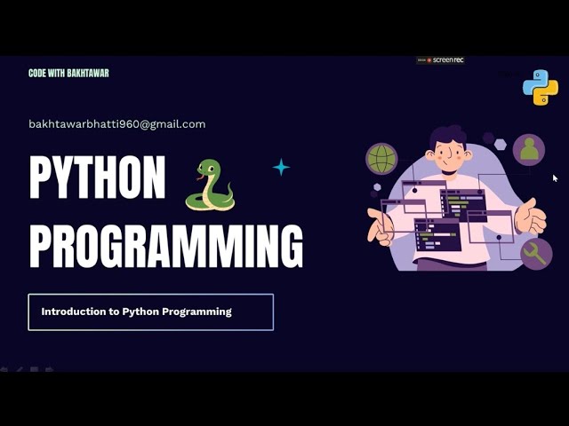 Python Programming for Beginners | Introduction to Python in Hindi/Urdu 🐍