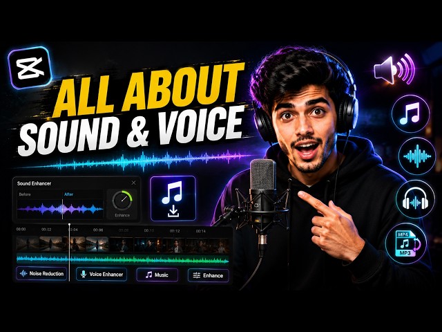 CapCut Audio Editing Complete Guide | Voice Enhance, Free Music & Sound Effects Download (2026)