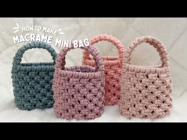 How to make DIY Small Macrame Bag for Kids | Mini Bags Tutorial