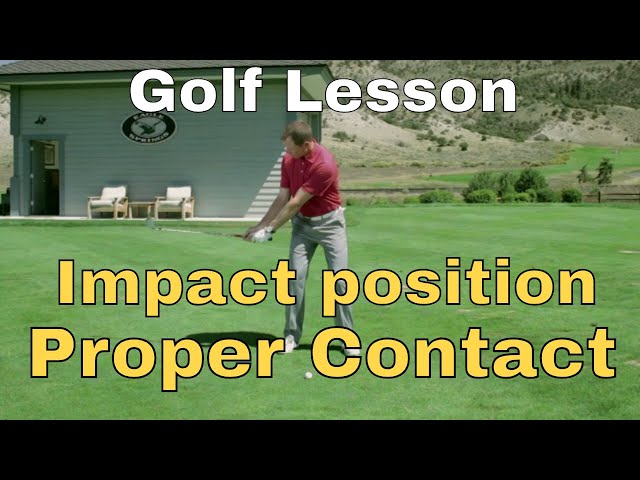 Golf Tip - Impact position and proper contact