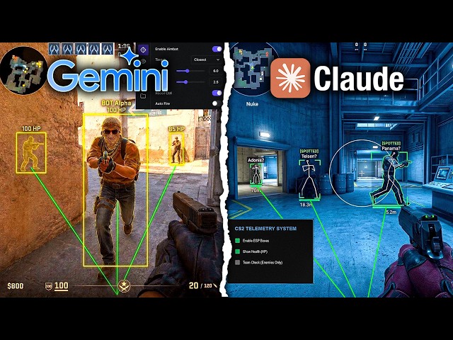 Claude vs Gemini: I Forced AI to Make Counter-Strike Cheats (SCARY RESULTS)